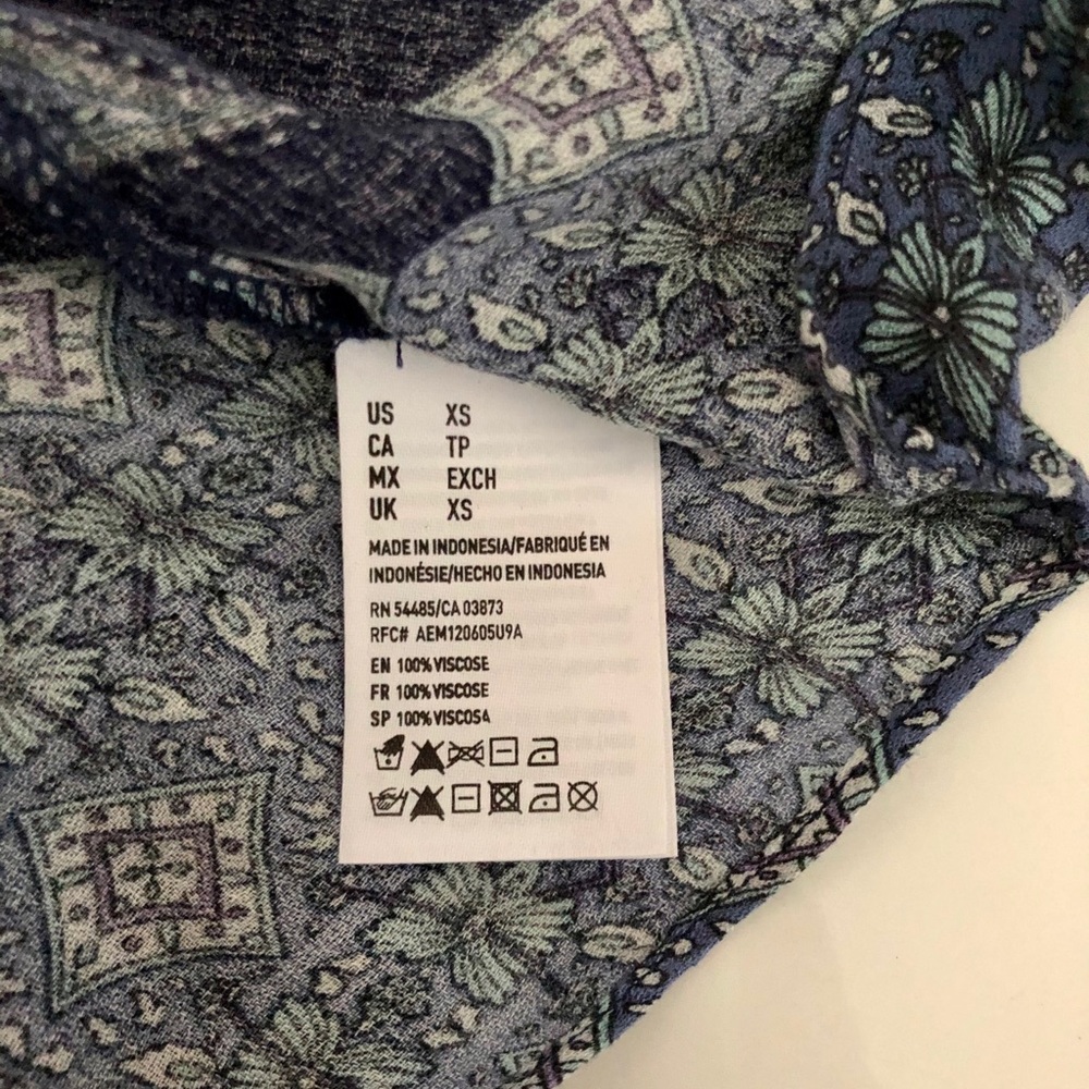 NWT American Eagle Navy Off-Shoulder Tank Top - Picture 12 of 13